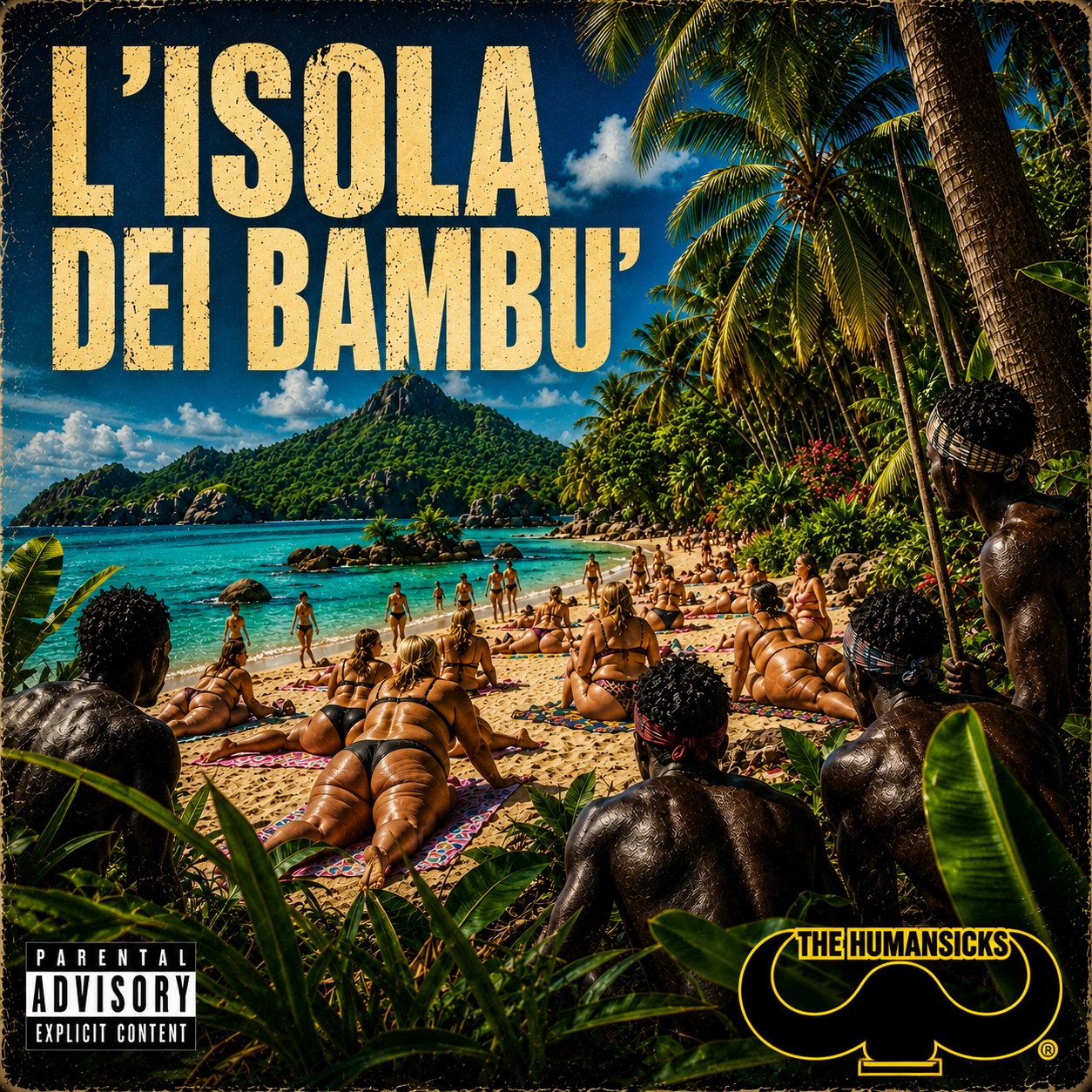 Copertina del singolo L’Isola dei Bambù dei The Humansicks